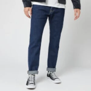 Image of Edwin Mens Ed-55 Yoshiko Left Hand Denim Regular Tapered Jeans - Blue Akira Wash - W30/L32