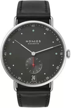 Image of Nomos Glashutte Watch Metro 38 Datum Urban Black Sapphire Crystal