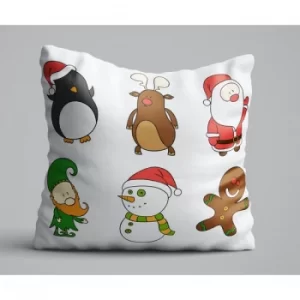 Image of KRLNTXMAS-11 Multicolor Cushion