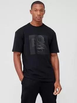 Image of BOSS Tirexed Logo T-Shirt - Black Size M Men