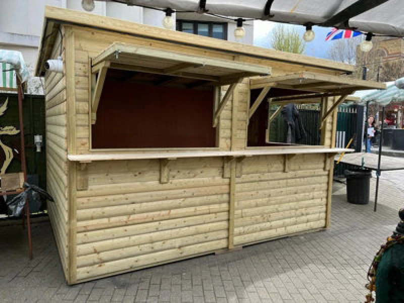 Image of Churnet Valley Garden Furniture Ltd 3.6M X 2.4M Grenwich Chalet - Timber - L280 X W390 X H262cm - Minimal Assembly Required