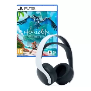 Image of Pulse White Headset and Horizon Forbidden West