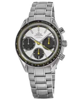 Image of Omega Speedmaster Racing Chronometer White Yellow Dila Mens Watch 326.30.40.50.04.001 326.30.40.50.04.001