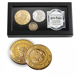 Image of Harry Potter Gringotts Bank Coin Collection Includes the Galleon, Sickle and the Knut