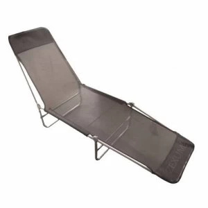 Image of Zexum Portable Lounger Chair Black Textoline