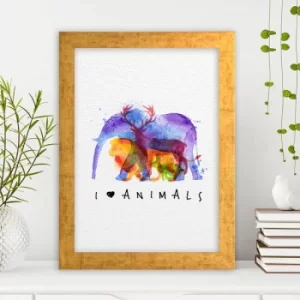 Image of AC330924530 Multicolor Decorative Framed MDF Painting