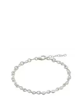 Image of Simply Silver Sterling Silver 925 Small Infinity Bracelet