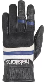 Image of Helstons Bull Air Summer Motorcycle Gloves, black-white-blue, Size M L, black-white-blue, Size M L