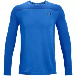 Image of Under Armour Armour Seamless Long Sleeve T Shirt Mens - Blue