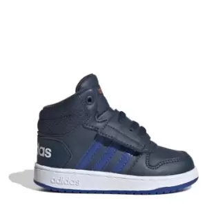 Image of adidas Hoops Court Infant Boys Trainers - Blue