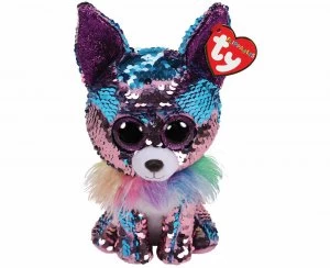 Image of ty Yappy Dog Flippable Beanie Boo Multi