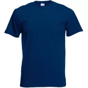 Image of Fruit Of The Loom Mens Screen Stars Original Full Cut Short Sleeve T-Shirt (L) (Navy)