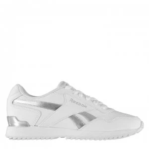Image of Reebok Royal Glide Ripple Clip Ladies Trainers - White/Silver