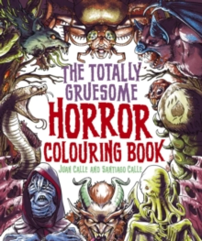 Image of The Totally Gruesome Horror Colouring Book Paperback / softback