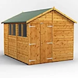 Image of Power Garden Shed 108PADD Golden Brown 10x8