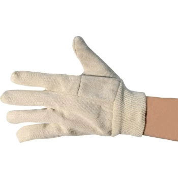 Image of Sitesafe Knitted Wrist Cotton Drill Gloves - Size 8