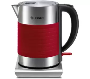 Image of Bosch TWK7S04GB Traditional Kettle - Red, Red