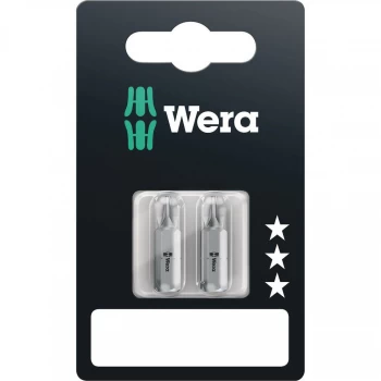 Image of Wera 855/1 Z SB SiS Philips bit PZ 2 Tool steel hardened D 6.3 2 pcs