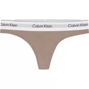 Image of Calvin Klein Modern Cotton Thong - Brown