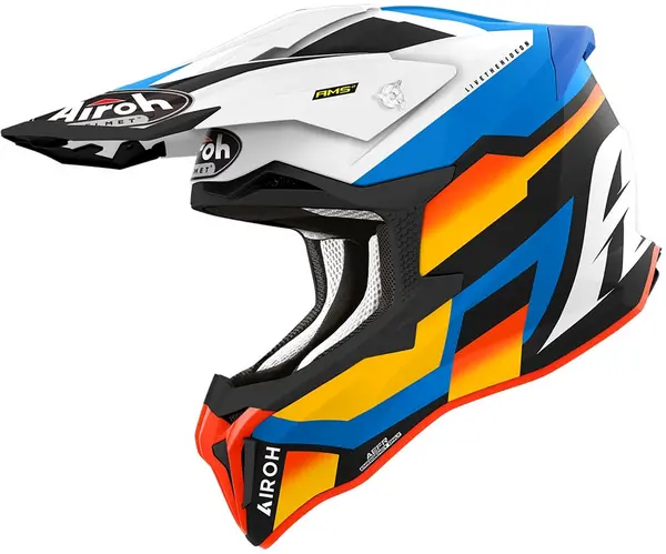 Image of Airoh Strycker Glam Blue Matt Offroad Helmet Size M