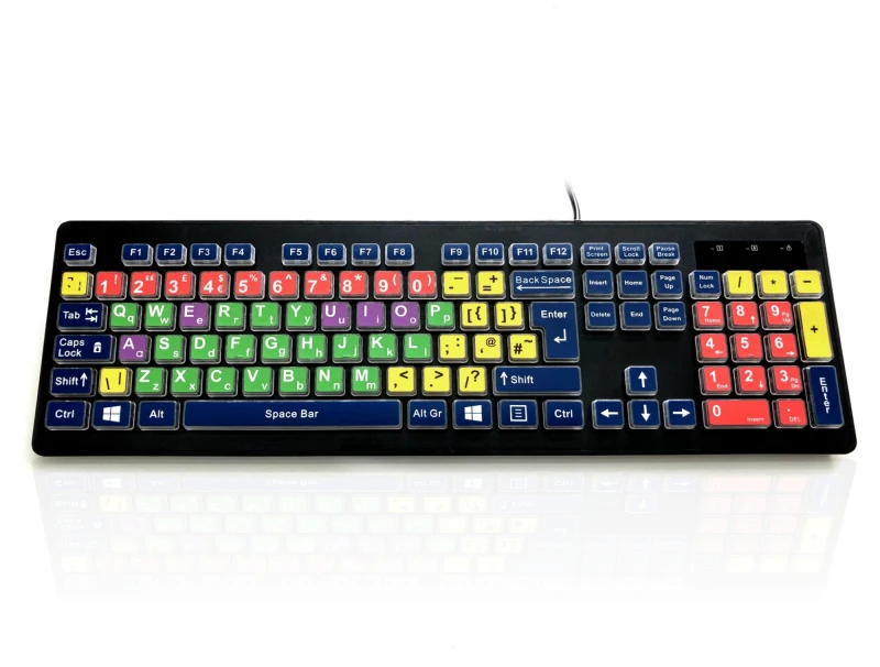 Image of Accuratus KYB-RAINBOW2-MIX keyboard Home USB QWERTY UK English Multico