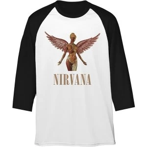 Image of Nirvana - Triangle in Utero Unisex Medium T-Shirt - Black,White