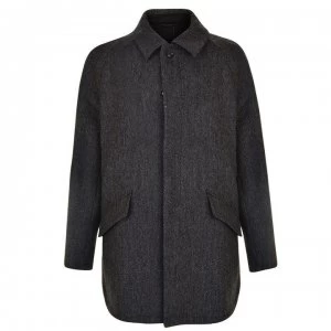 Image of DKNY Wool Coat - Smoke Heather