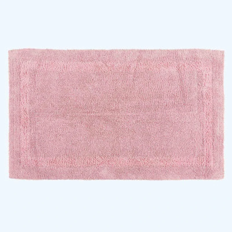 Image of Homescapes Luxury Reversible Extra Large Bath Mat - Blush Pink