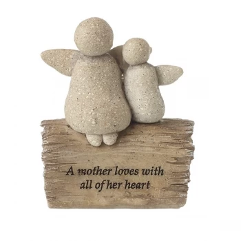 Image of Mother Love Angels Resin Stone By Heaven Sends