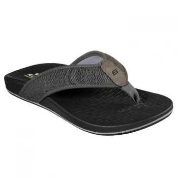 Image of Skechers Pele-Belag Mens Flip Flops - Grey