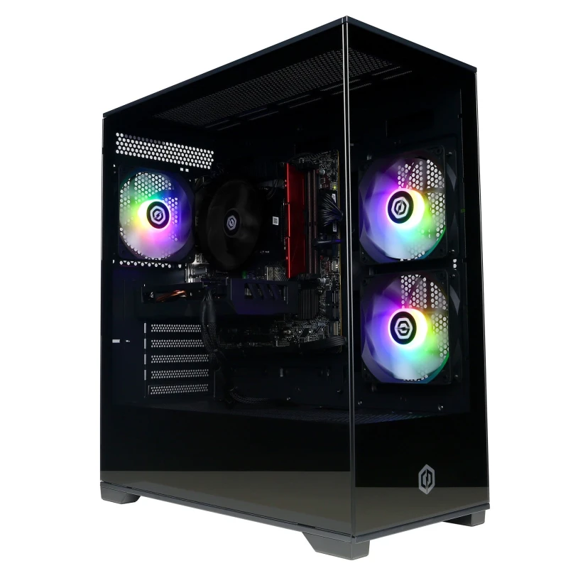 Image of CyberpowerPC CyberPowerPC VV2443 PC/workstation AMD Ryzen 5 9600X 16GB DDR5-SDRAM 1TB SSD NVIDIA GeForce RTX 5060 Ti Windows 11 Home Midi Tower Bla