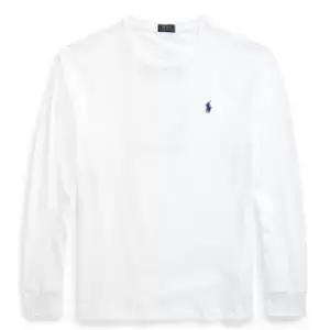 Image of Polo Ralph Lauren Polo Ralph Lauren Long Sleeve Back Print Tee Mens - White