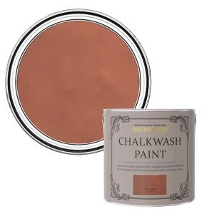 Image of Rust-Oleum Chalkwash Terracotta Flat matt Emulsion Paint 2.5L