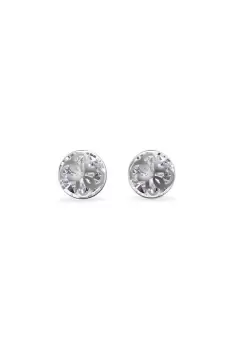 Image of Boule 4G Logo Studs Silver Tone Stainless Steel Earrings - Ube01393Rh