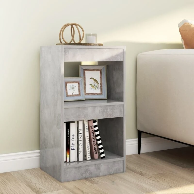 Image of VIDAXL Vidaxl - Book Cabinet/Room Divider Concrete Grey 40x30x72cm 8720286842942