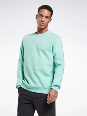 Image of Reebok Identity Crew Sweatshirt, Grey, Size L, Men