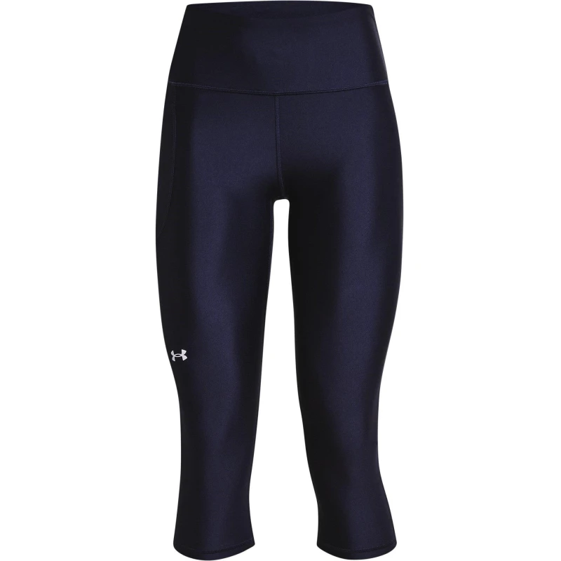 Image of Under Armour Womens Tech High Capri Blue female 10 (S)