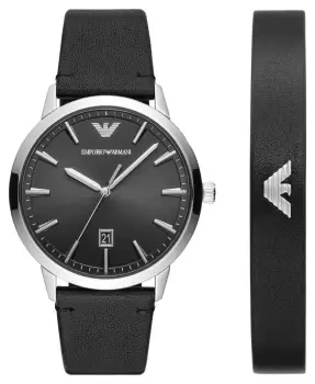 Image of Emporio Armani AR80064SET Mens Gift Set Black Dial Watch