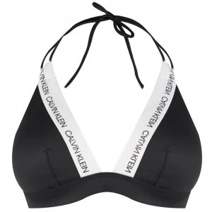 Image of Calvin Klein Fixed Triangle Bikini Top - PVH Black