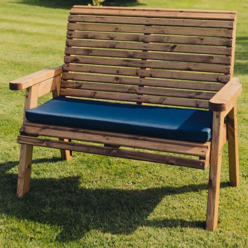 Image of CHURNET VALLEY Navy Garden Cushion Double N2C