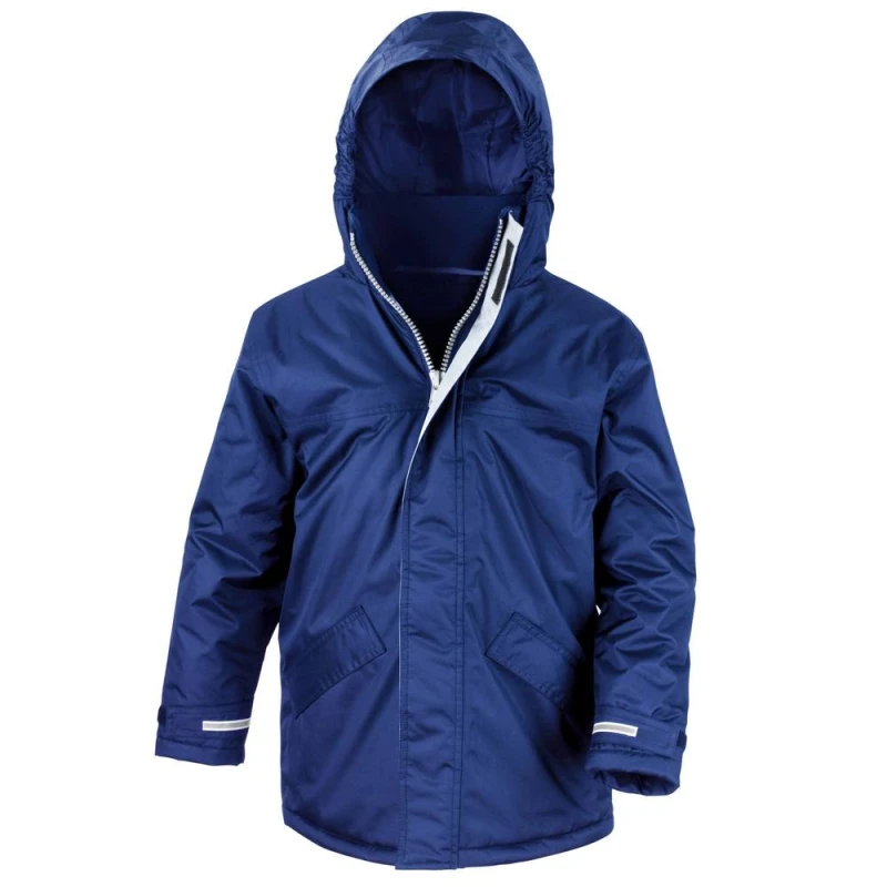 Image of Result Core Winter Parka in Blue Size: 3-4 Years Blue Unisex 3-4 Years