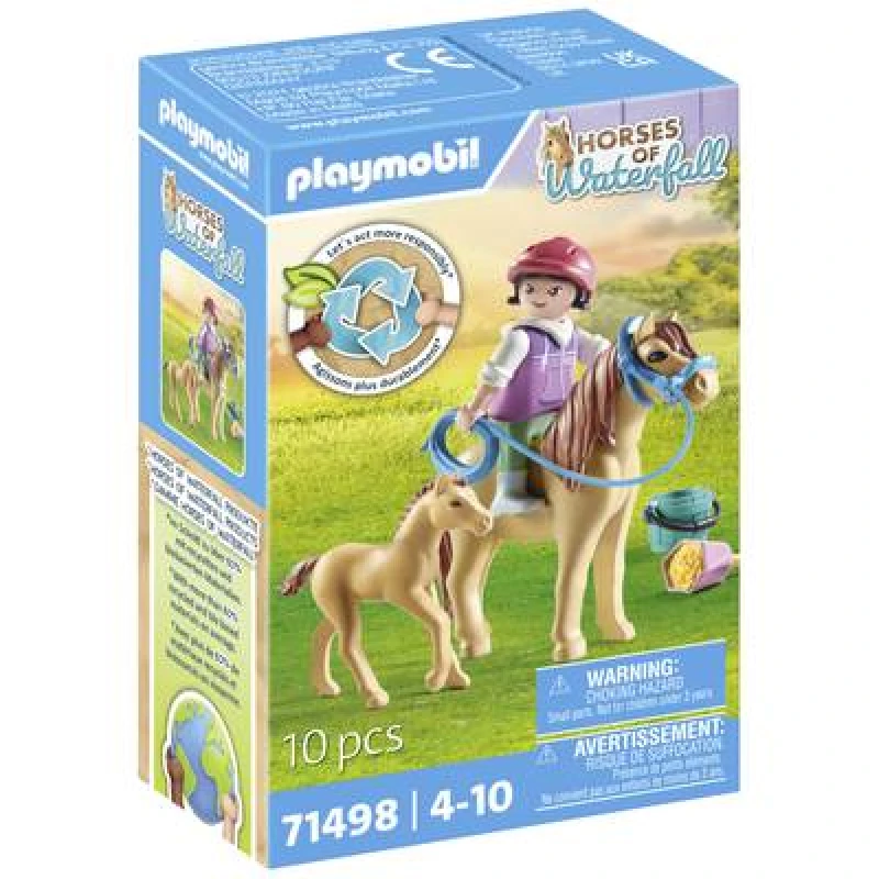 Image of PLAYMOBIL Playmobil Horses of Waterfall Child with pony and foals 71498 71498