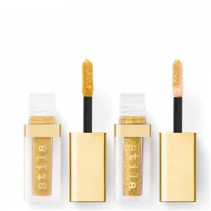 Image of Stila Double Dip Duo Liquid Eye Shadows 2.25ml (Various Shades) - Spicy Mustard