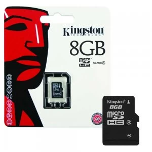 Image of Kingston Micro SD Micro SDHC MicroSD Memory Card Class 4 - 8GB