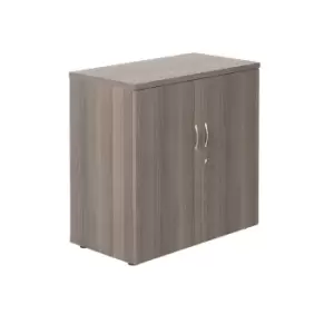 Image of Multi - Purpose Grey Oak Wooden Cupboard with 2 Shelves - 800mm