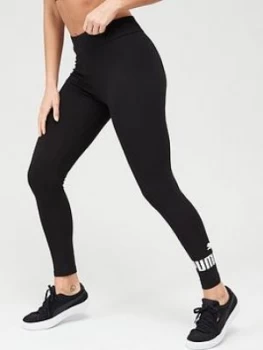Image of Puma Ess Logo Leggings - Black