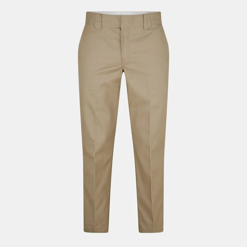 Image of Dickies Mens Slim Fit Work Trousers Khaki KHK1 male W30 L32