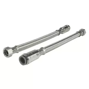 Image of Jg Speedfit Flexible Tap Connectors With Hose (L)300mm, Pack Of 2