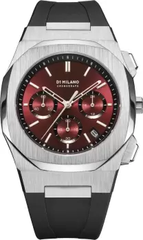 Image of D1 Milano Watch Cronografo Burgundy