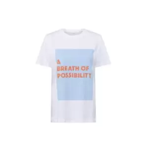 Image of French Connection Breath Of Possibilty Boyft T-Shirt - White